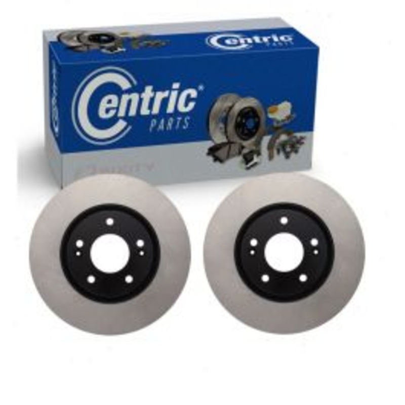 2 pc Centric Premium Front Disc Brake Rotors for 2011-2013 Kia Sorento
