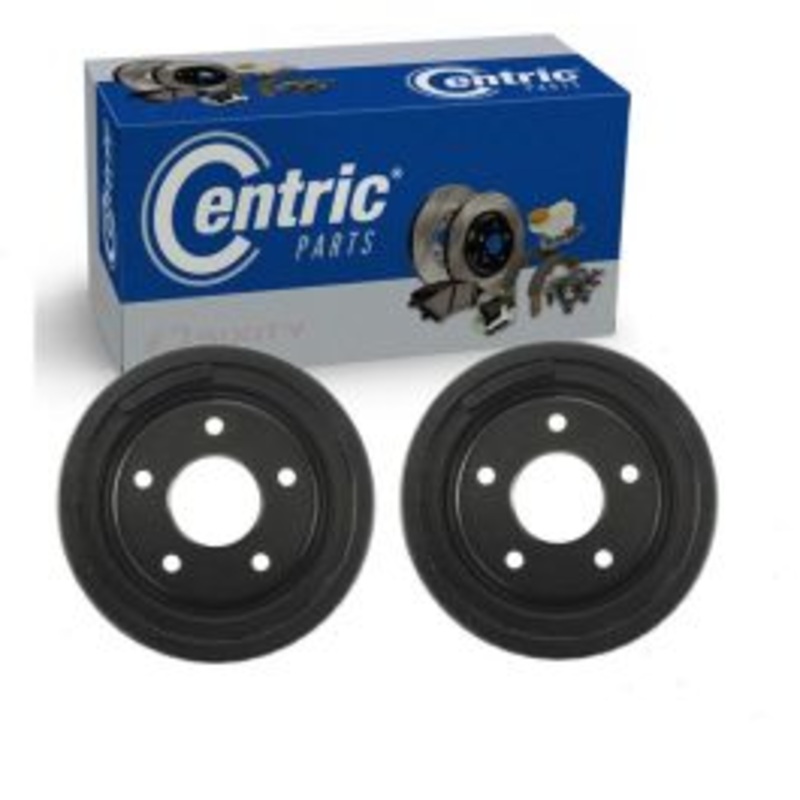 2 pc Centric Premium Rear Brake Drums for 1977-1981 Pontiac Catalina
