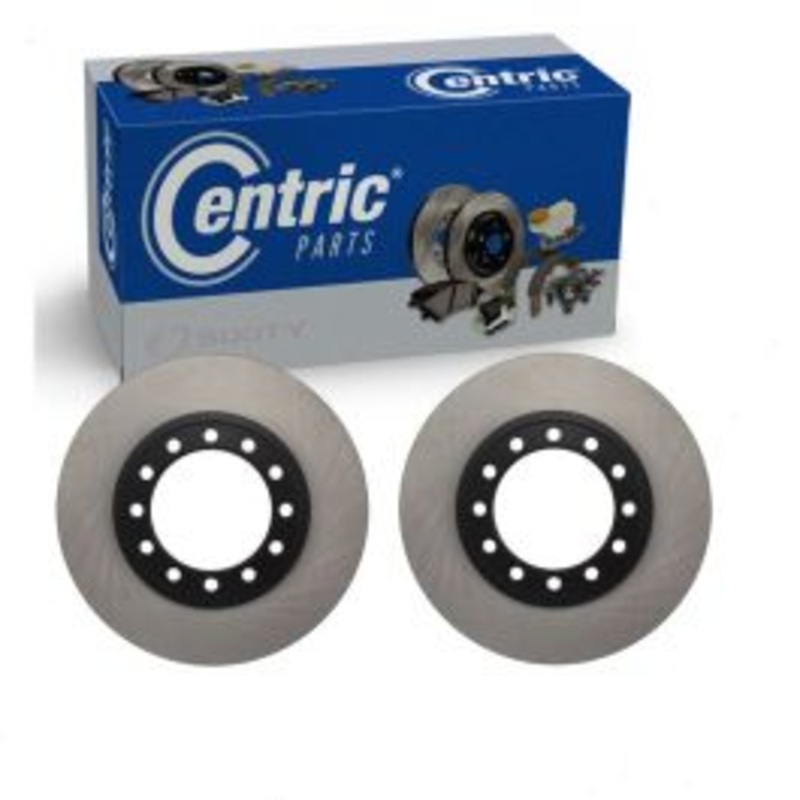 2 pc Centric Premium Front Disc Brake Rotors for 1997-2008 GMC W3500 Forward