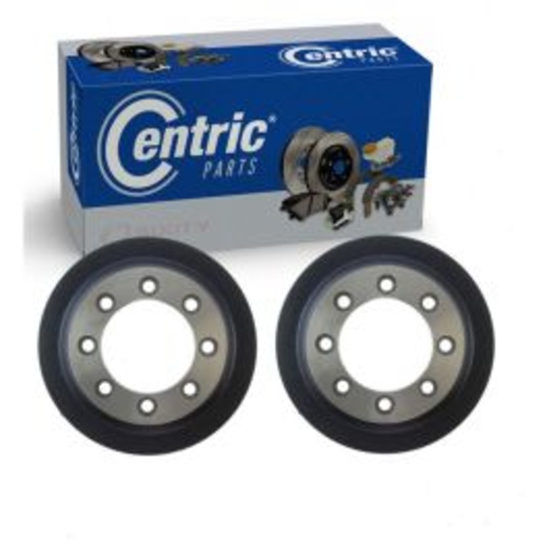 2 pc Centric Premium Rear Brake Drums for 1987-1991 Ford E-250 Econoline