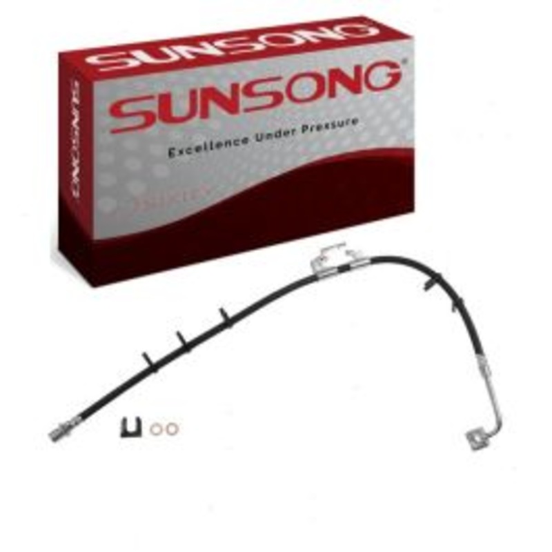 Sunsong Front Left Brake Hydraulic Hose for 2003-2010 Dodge Ram 3500