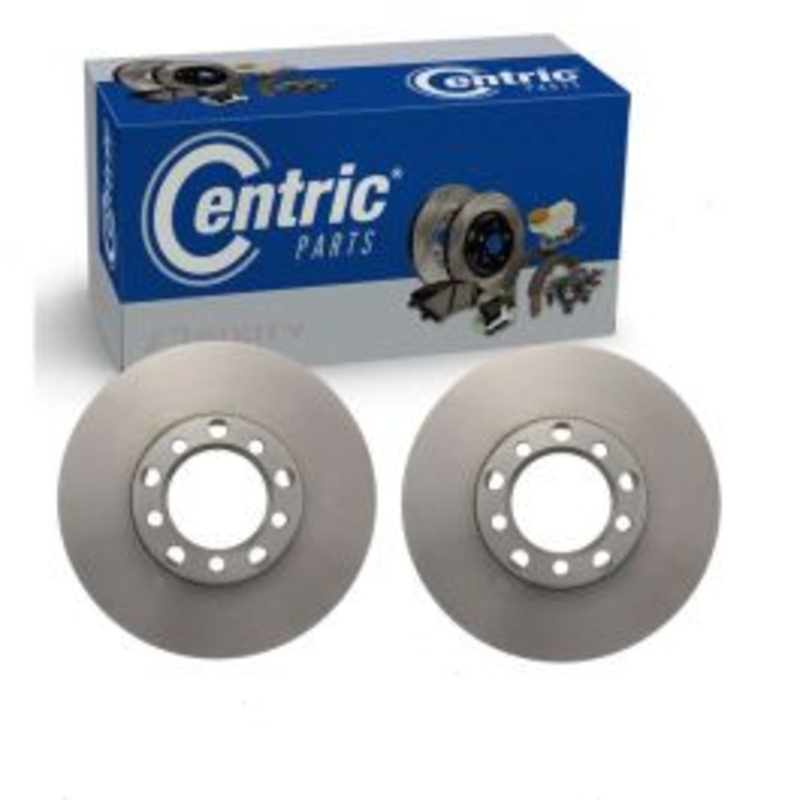 2 pc Centric Premium Front Disc Brake Rotors for 1981-1985 Mercedes-Benz 380SL