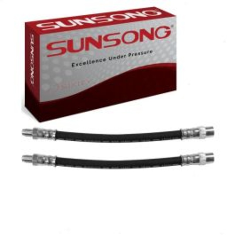 2 pc Sunsong Rear Outer Brake Hydraulic Hoses for 1974 BMW 3.0S