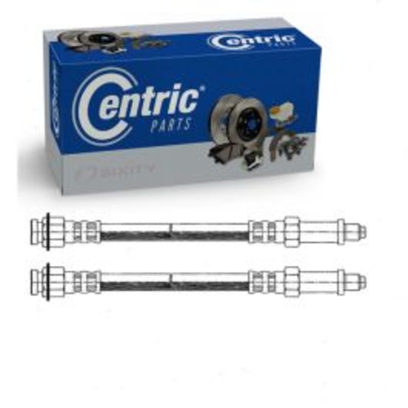 2 pc Centric Premium Front Brake Hydraulic Hoses for 1958-1966 Chevrolet Bel Air