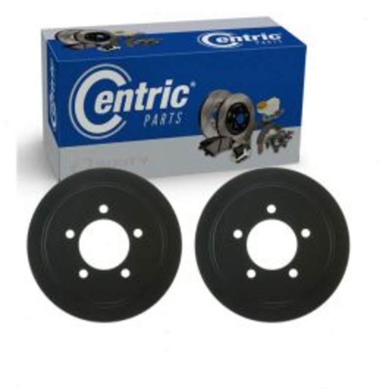 2 pc Centric Premium Rear Brake Drums for 2007-2011 Dodge Caliber 1.8L 2.0L L4