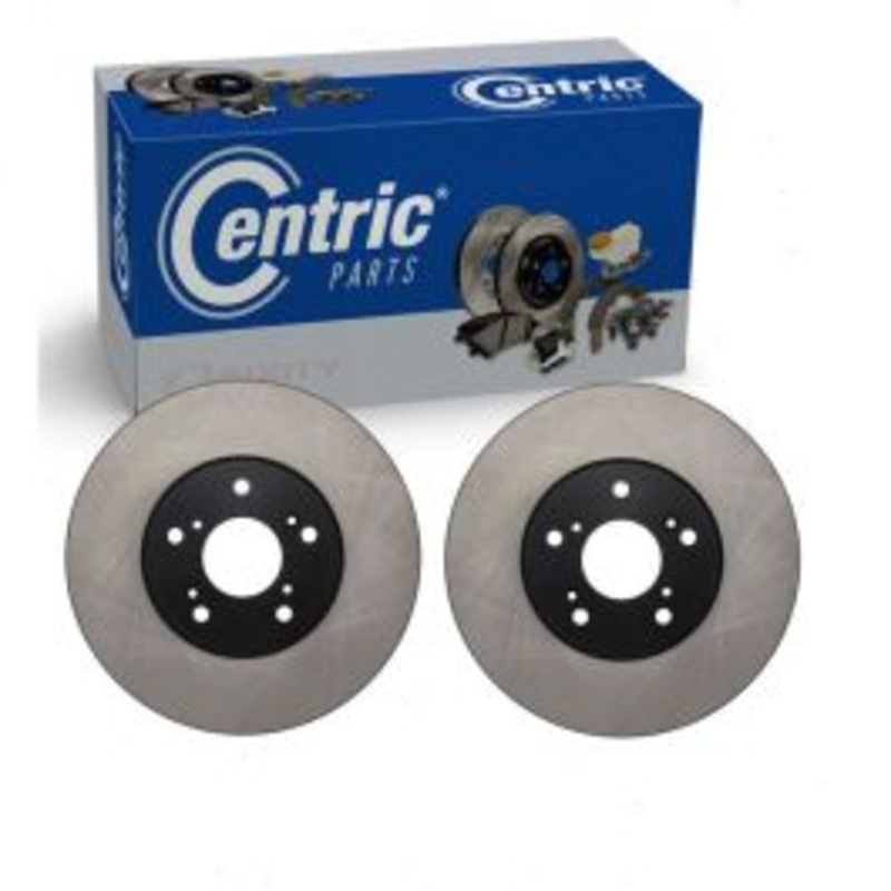 2 pc Centric Premium Front Disc Brake Rotors for 2003-2012 Honda Accord 3.0L V6
