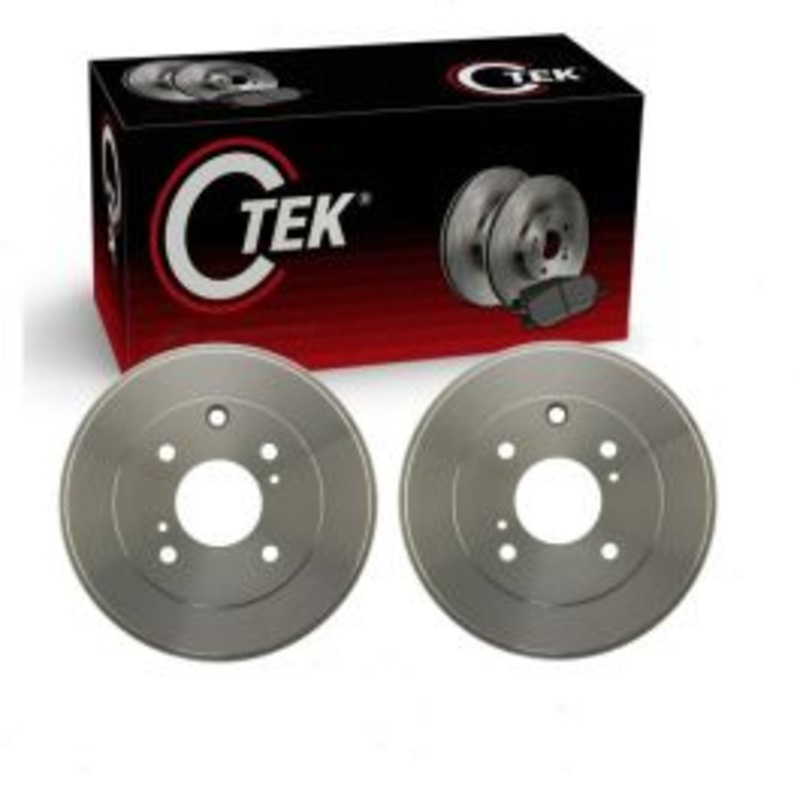 2 pc Centric CTEK Rear Brake Drums for 2007-2012 Nissan Sentra 2.0L L4