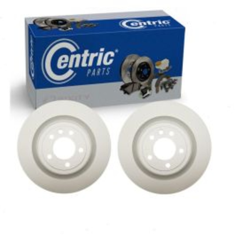 2 pc Centric GCX Rear Disc Brake Rotors for 2014-2019 Land Rover Range Rover 3.0L V6