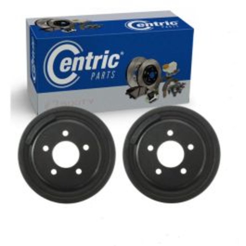 2 pc Centric Premium Rear Brake Drums for 1991-1994 Mazda Navajo