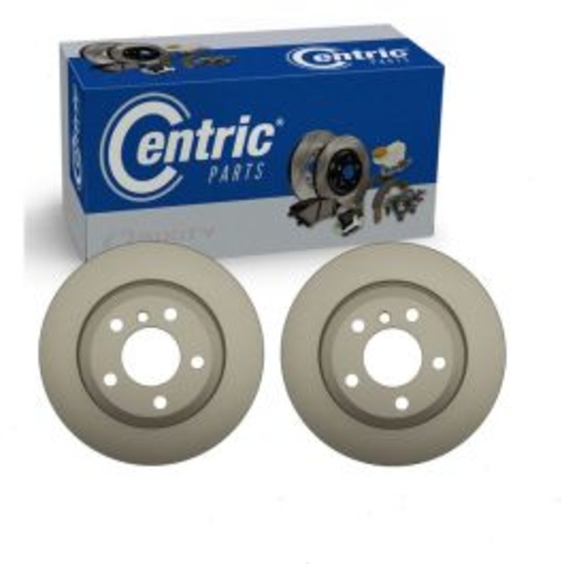 2 pc Centric GCX Rear Disc Brake Rotors for 2010-2019 BMW X6