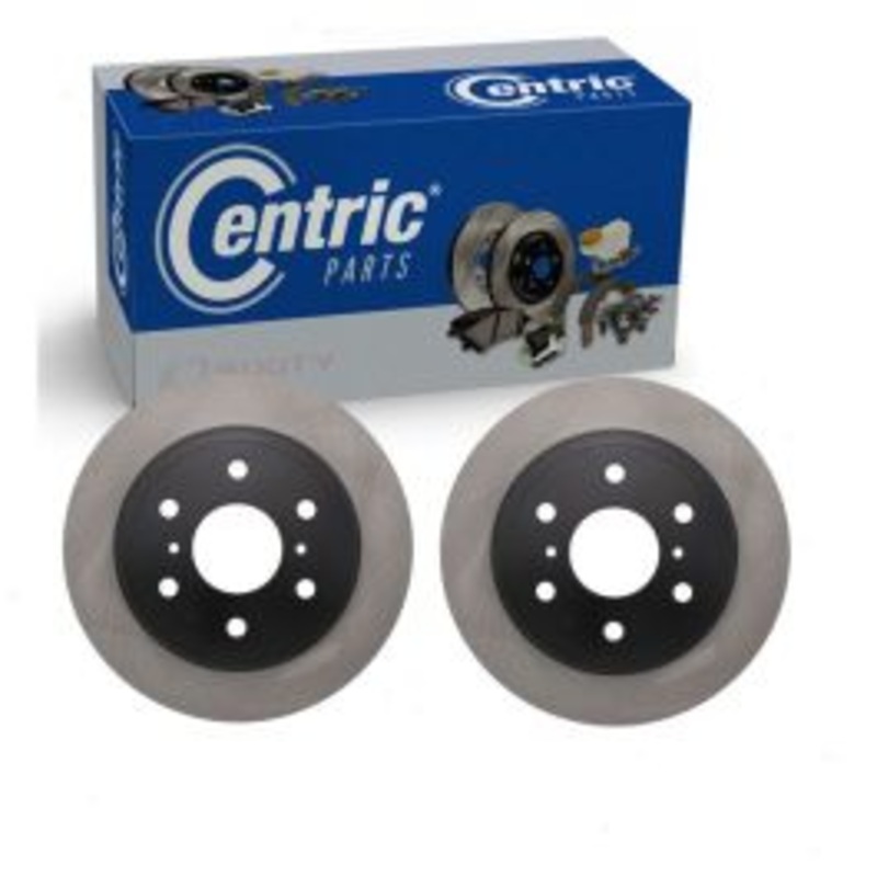 2 pc Centric Premium Rear Disc Brake Rotors for 2014-2020 Chevrolet Suburban