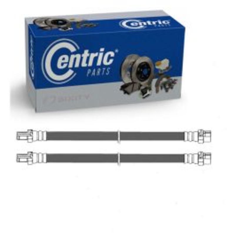 2 pc Centric Premium Rear Brake Hydraulic Hoses for 1994-2007 Mercedes-Benz C280