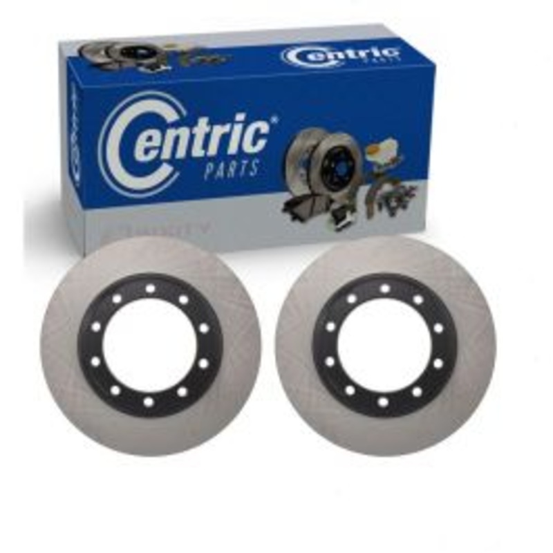 2 pc Centric Premium Rear Disc Brake Rotors for 2005-2008 Isuzu HTR