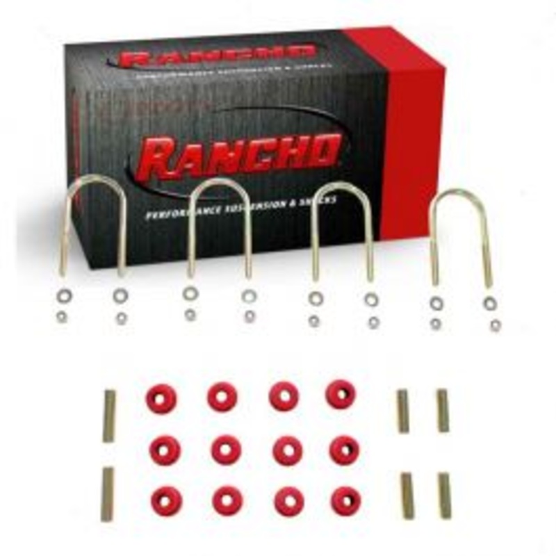 Rancho RS746 Leaf Spring Axle U-Bolt Kit