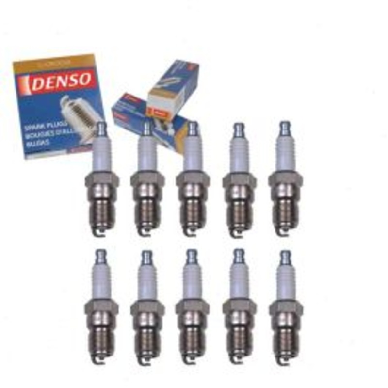 10 pc DENSO Standard U-Groove Spark Plugs for 2010-2016 Ford E-350 Super Duty 6.8L V10