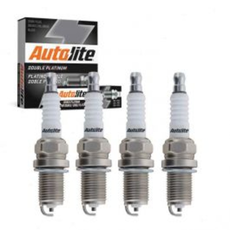4 pc Autolite Double Platinum Spark Plug for 1991-1996 Mercury Tracer 1.8L