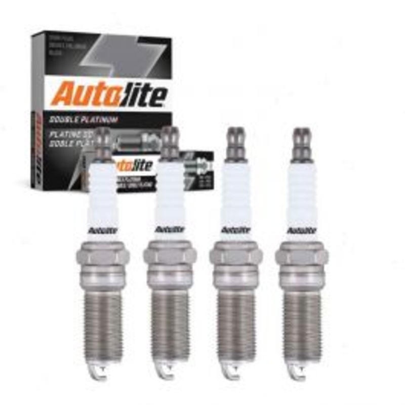 4 pc Autolite Double Platinum Spark Plug for 2012-2018 Ford Focus 2.0L L4