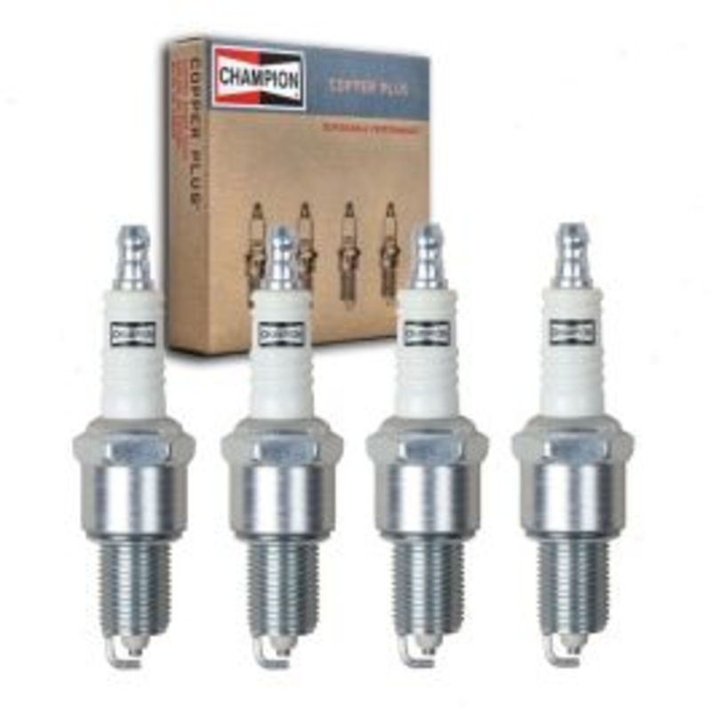 4 pc Champion Copper Plus Spark Plugs for 1986 Plymouth Turismo 2.2 2.2L L4
