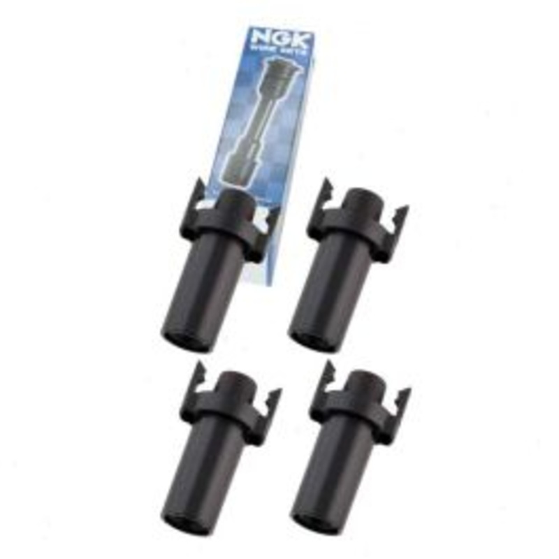 4 pc NGK Ignition Coil Boots for 1987 Oldsmobile Calais 2.3L L4