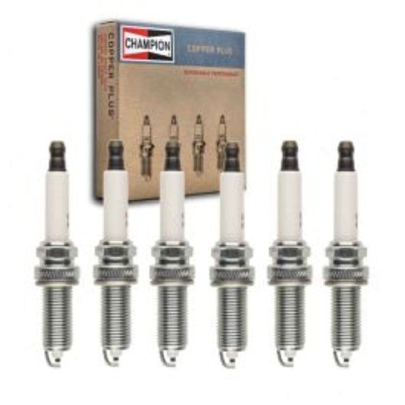 6 pc Champion Copper Plus Spark Plugs for 2014-2018 Infiniti Q70 3.5L V6