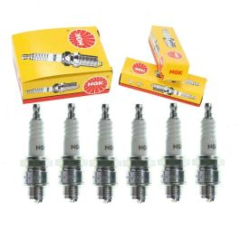 6 pc NGK Standard Spark Plugs for 1952-1954 Ford Customline 3.5L 3.6L L6