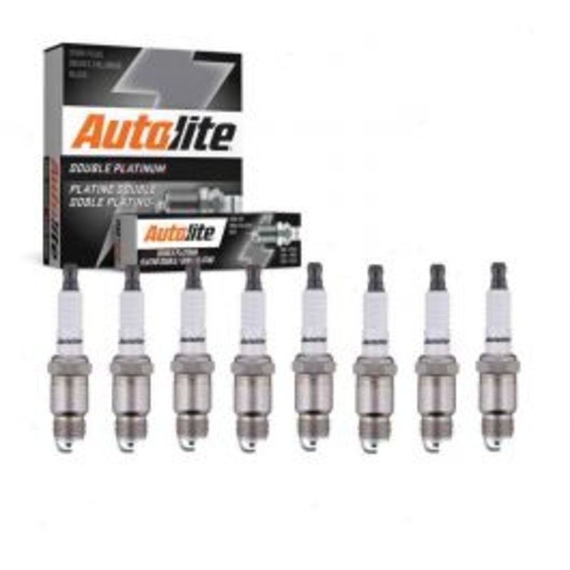 8 pc Autolite Double Platinum Spark Plug for 1971 Chevrolet Townsman 7.4L V8