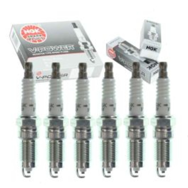 6 pc NGK V-Power Spark Plugs for 1985-1986 Ford LTD 3.8L V6