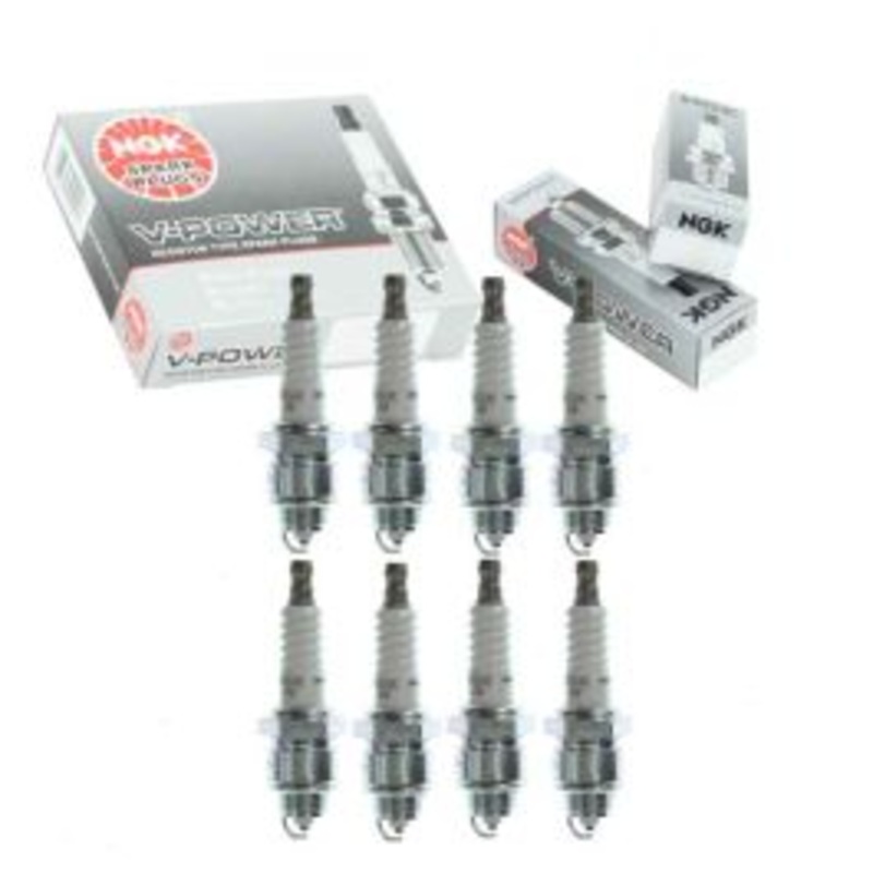 8 pc NGK V-Power Spark Plugs for 1971-1973 International 1310 5.0L 5.7L 6.4L V8