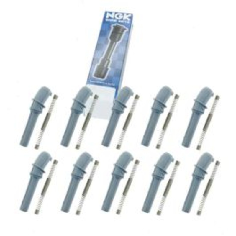 10 pc NGK Ignition Coil Boots for 2000-2005 Ford Excursion 6.8L V10