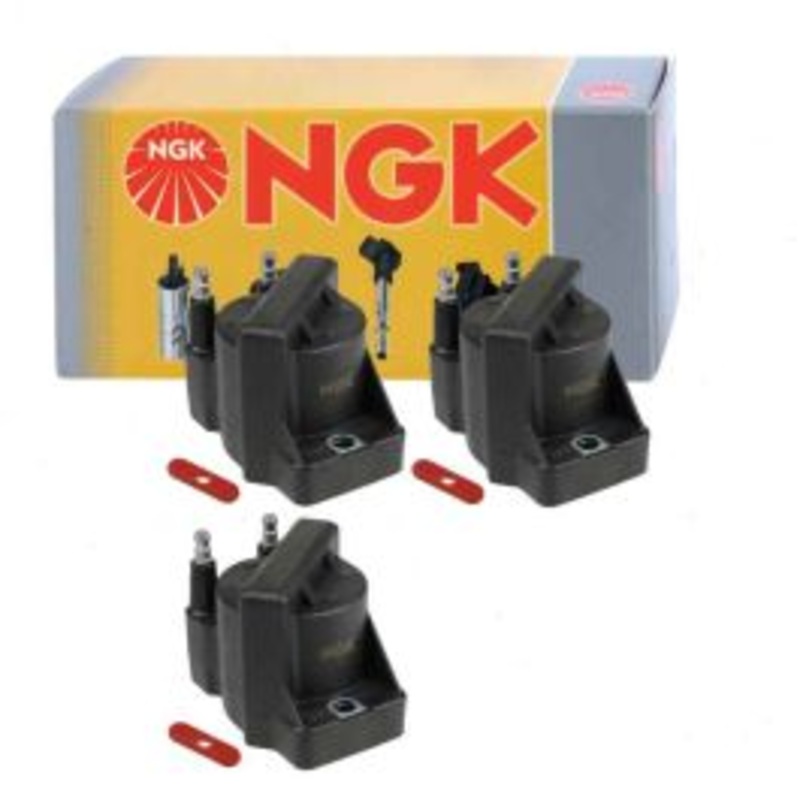3 pc NGK Ignition Coils for 1989-1991 Oldsmobile Cutlass Calais 3.3L V6