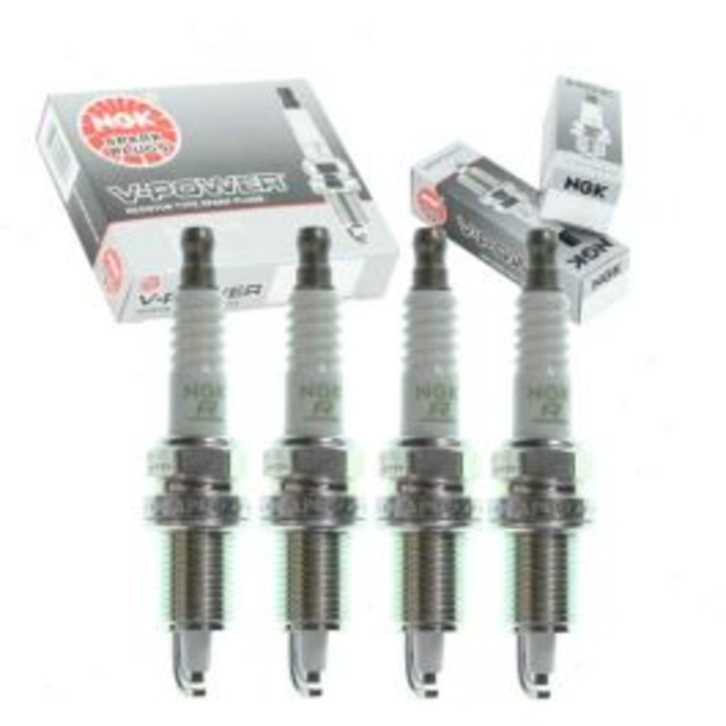4 pc NGK V-Power 3459 ZFR5N Spark Plugs