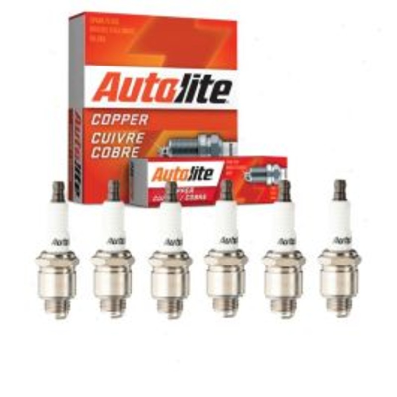 6 pc Autolite Copper Core Spark Plugs for 1956 Fargo FC4C Pickup 4.1L L6