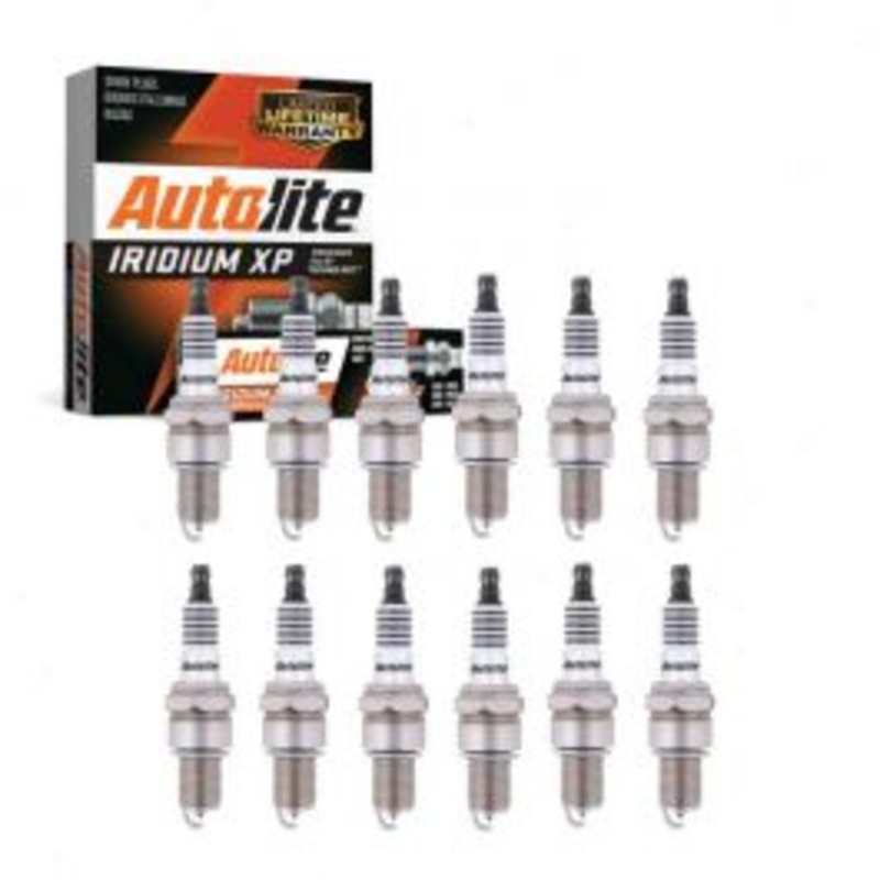12 pc Autolite Iridium XP Spark Plug for 1966-1968 Lamborghini 400GT 3.9L