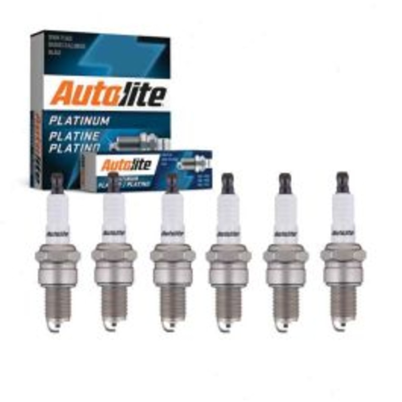 6 pc Autolite Platinum Spark Plug for 1951-1966 Mercedes-Benz 220 2.2L 2.3L