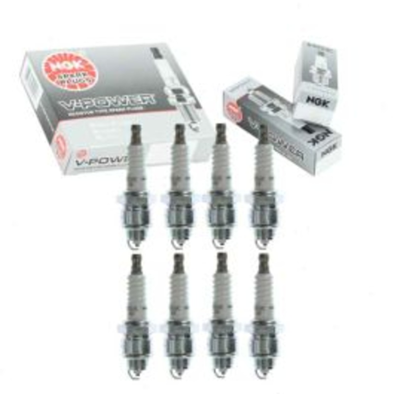 8 pc NGK V-Power Spark Plugs for 1969-1970 International 1100D 4.4L 5.0L V8