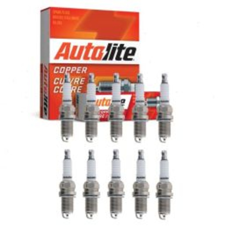 10 pc Autolite Copper Core Spark Plugs for 1994 Dodge Ram 3500 8.0L V10