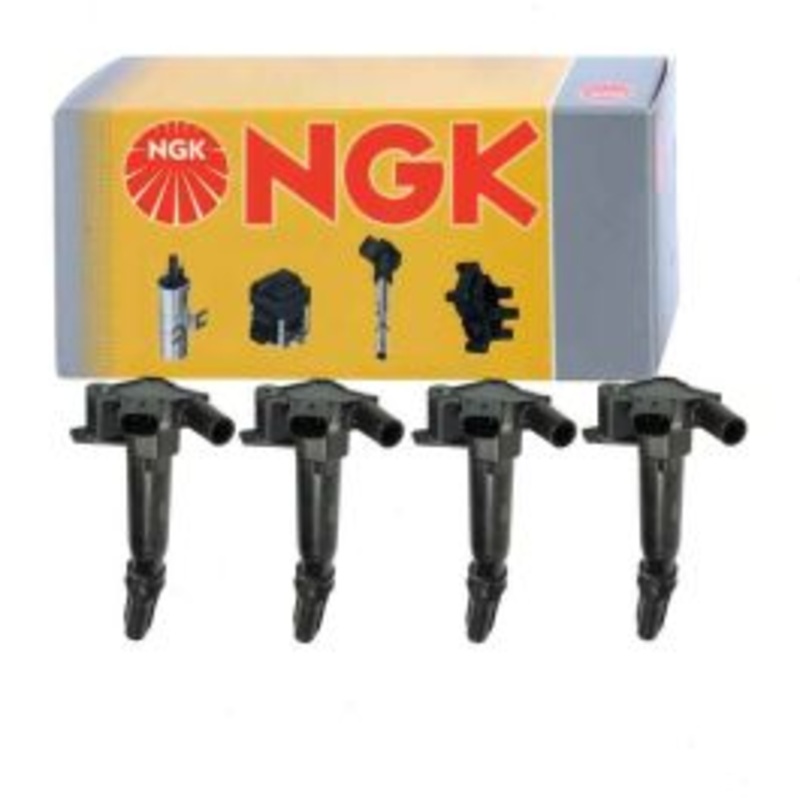 4 pc NGK Ignition Coils for 2010-2014 Ford F-150 6.2L V8