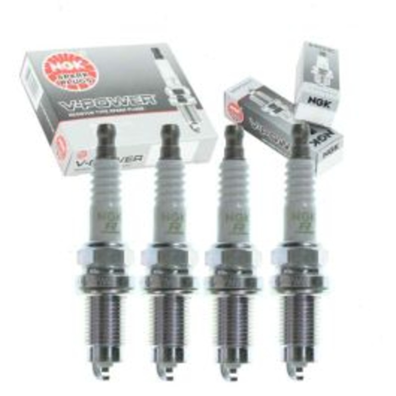 4 pc NGK V-Power Spark Plugs for 1990-1994 Nissan D21 2.4L L4