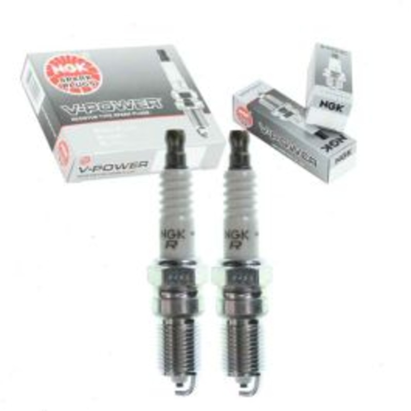 2 pc NGK V-Power 4177 TR6 Spark Plugs