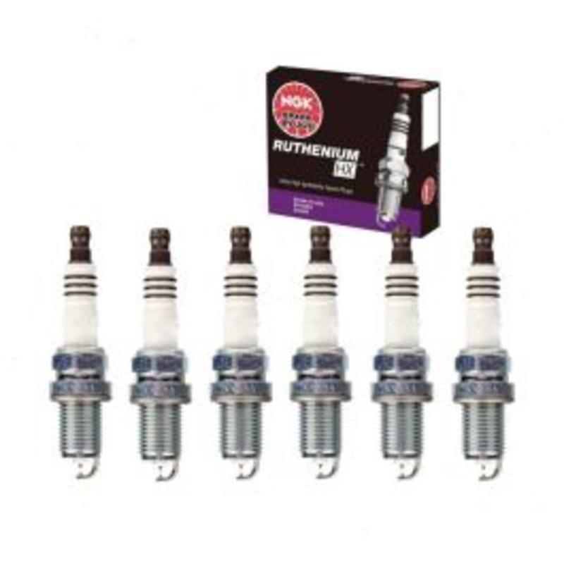 6 pc NGK Ruthenium HX Spark Plugs for 2001-2005 BMW 525i 2.5L L6