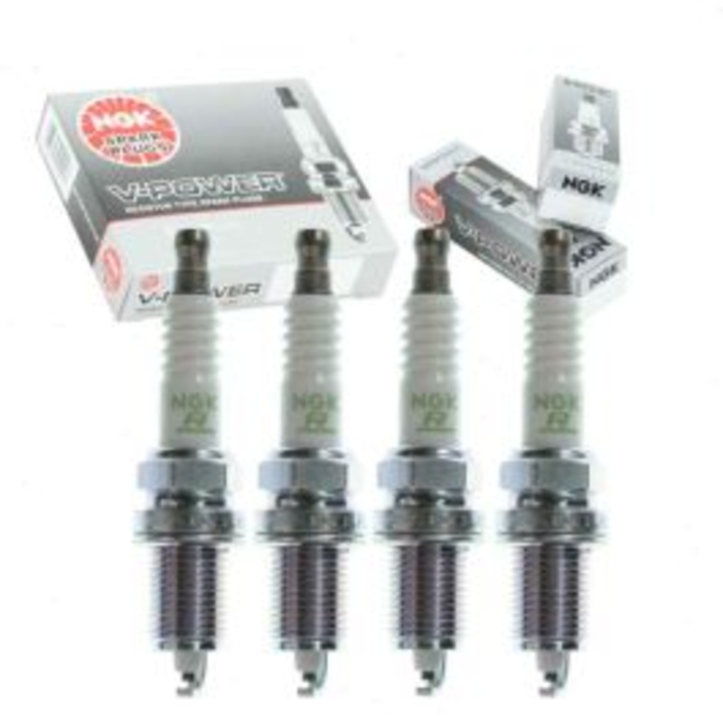 4 pc NGK V-Power Spark Plugs for 2001-2005 Honda Civic 1.7L L4