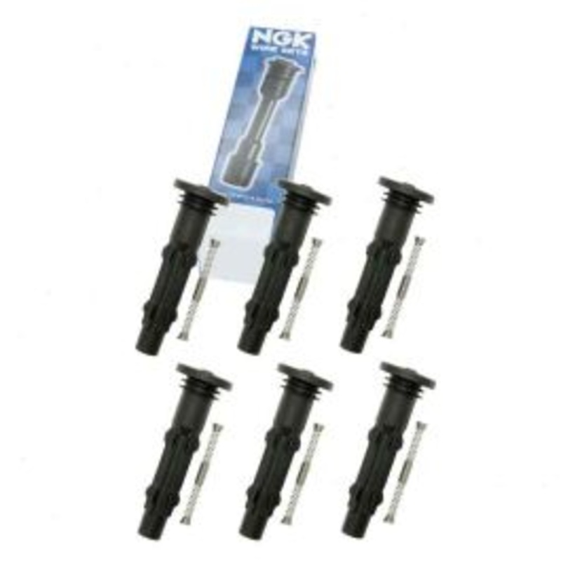 6 pc NGK Ignition Coil Boots for 2006-2011 Mercedes-Benz R350 3.5L V6