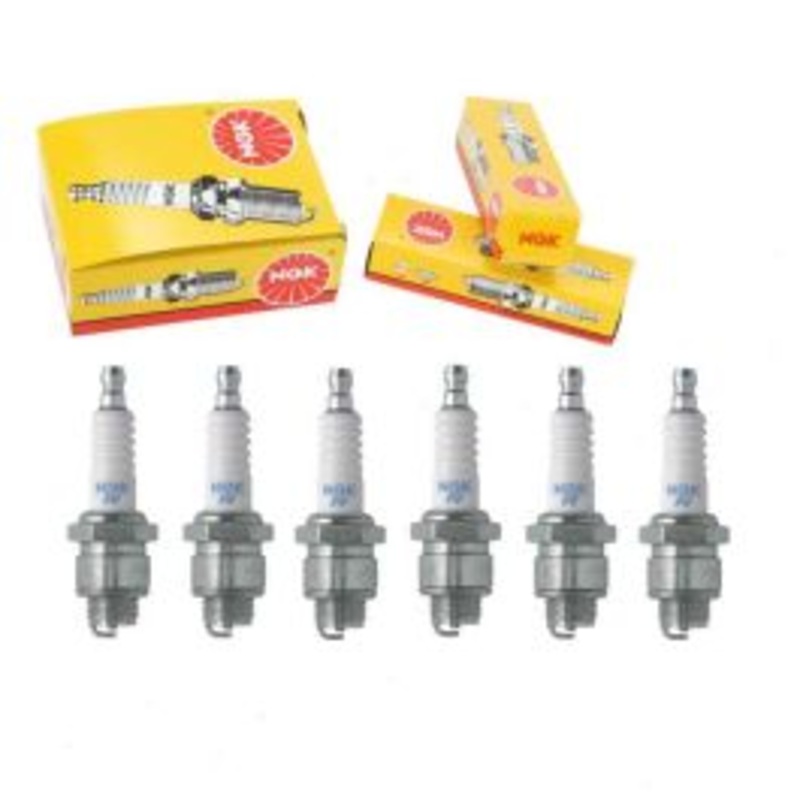 6 pc NGK Standard Spark Plugs for 1968 Dodge M300 4.1L L6