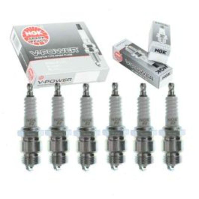 6 pc NGK V-Power Spark Plugs for 1957-1972 Ford Custom 3.6L 3.9L L6
