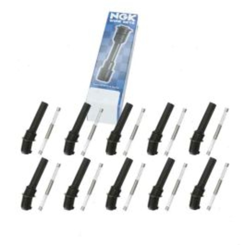 10 pc NGK Ignition Coil Boots for 1999-2004 Ford F-350 Super Duty 6.8L V10