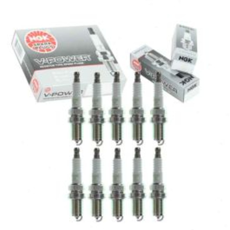 10 pc NGK V-Power 6962 BKR6E Spark Plugs