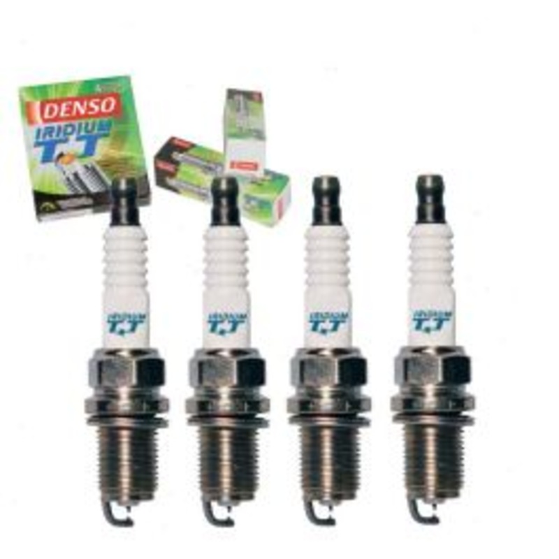 4 pc DENSO Iridium TT Spark Plugs for 1989-1991 Peugeot 405 1.9L L4