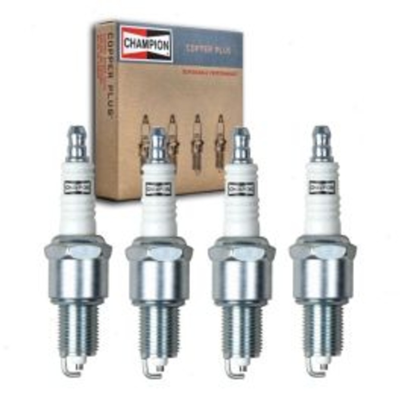 4 pc Champion Copper Plus Spark Plugs for 1989-1990 Pontiac LeMans 2.0L L4