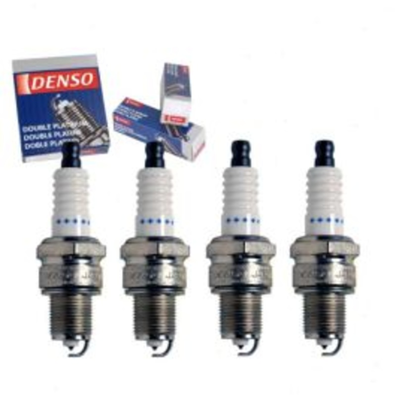 4 pc DENSO Double Platinum Spark Plugs for 1976-1978 Nissan F10 1.4L L4
