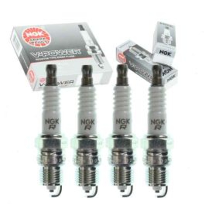 4 pc NGK V-Power Spark Plugs for 1983-1991 Buick Skylark 2.5L L4